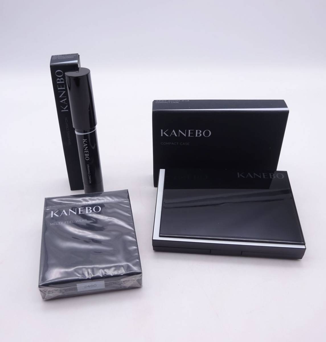 E★新品カネボウ3点 メルティフィール ウェア ファンデ オークルC+ケース+クレヨン★