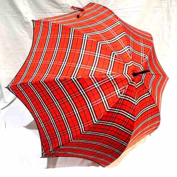 BURBERRY バーバリー ノバチェック メガチェック 晴雨兼用長傘 一本傘