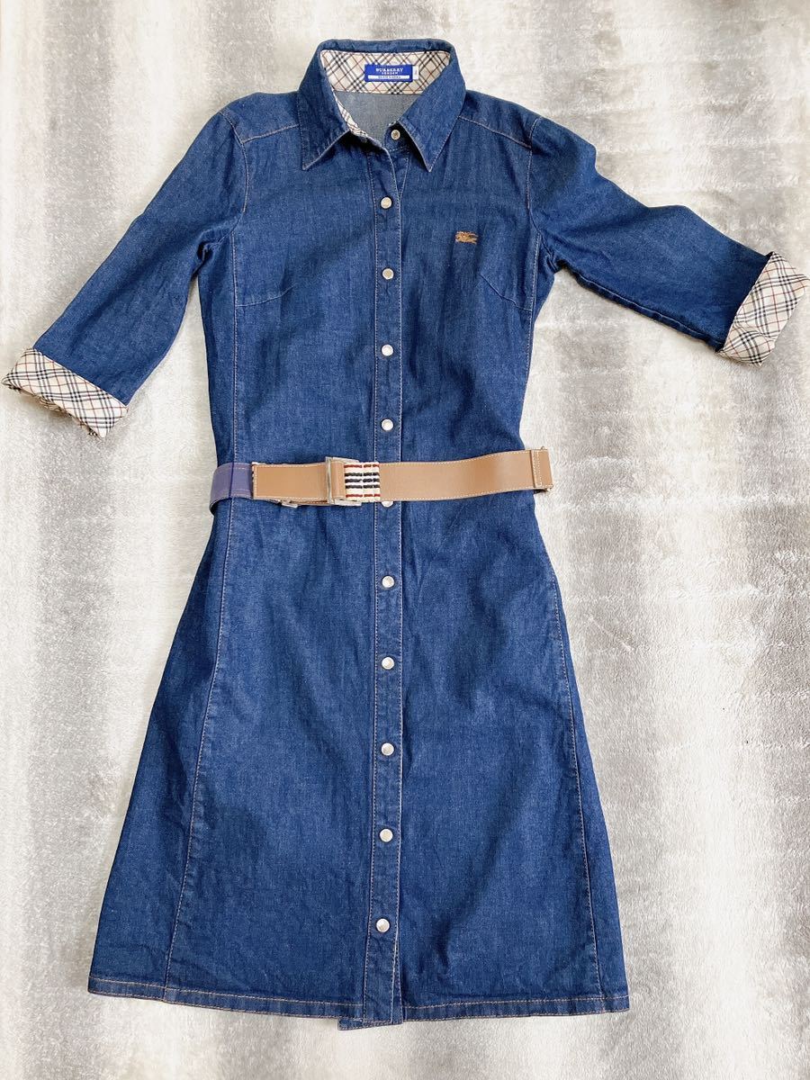 バーバリーワンピース　バーバリーブルーレーベル