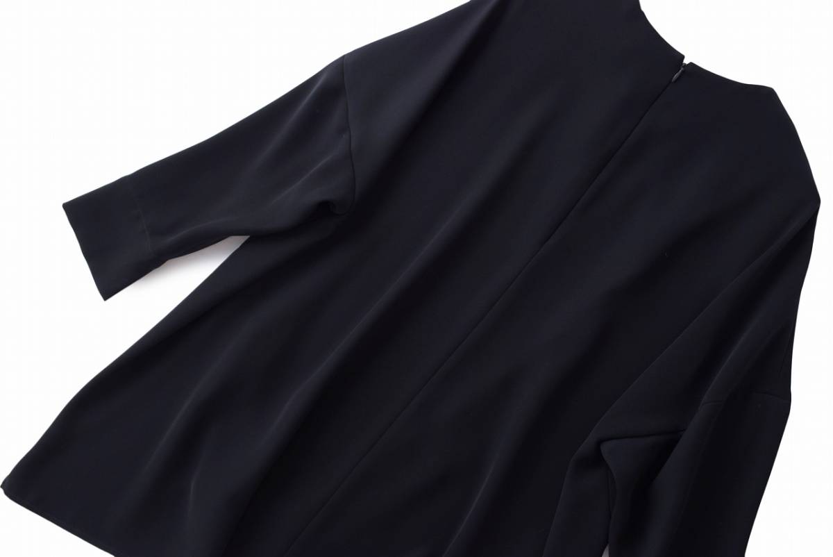 美品☆ENFOLDエンフォルド☆36size/7-9号☆ブラウス濃紺B163 【公式通販】