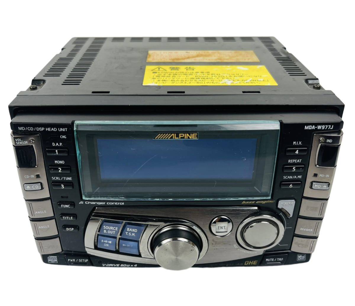 ALPINE MDA-W933J MD CD DSP ヘッドユニット 本体 ALPINE MDA-W933J アルパイン DSPヘッドユニット ヘッドユニット