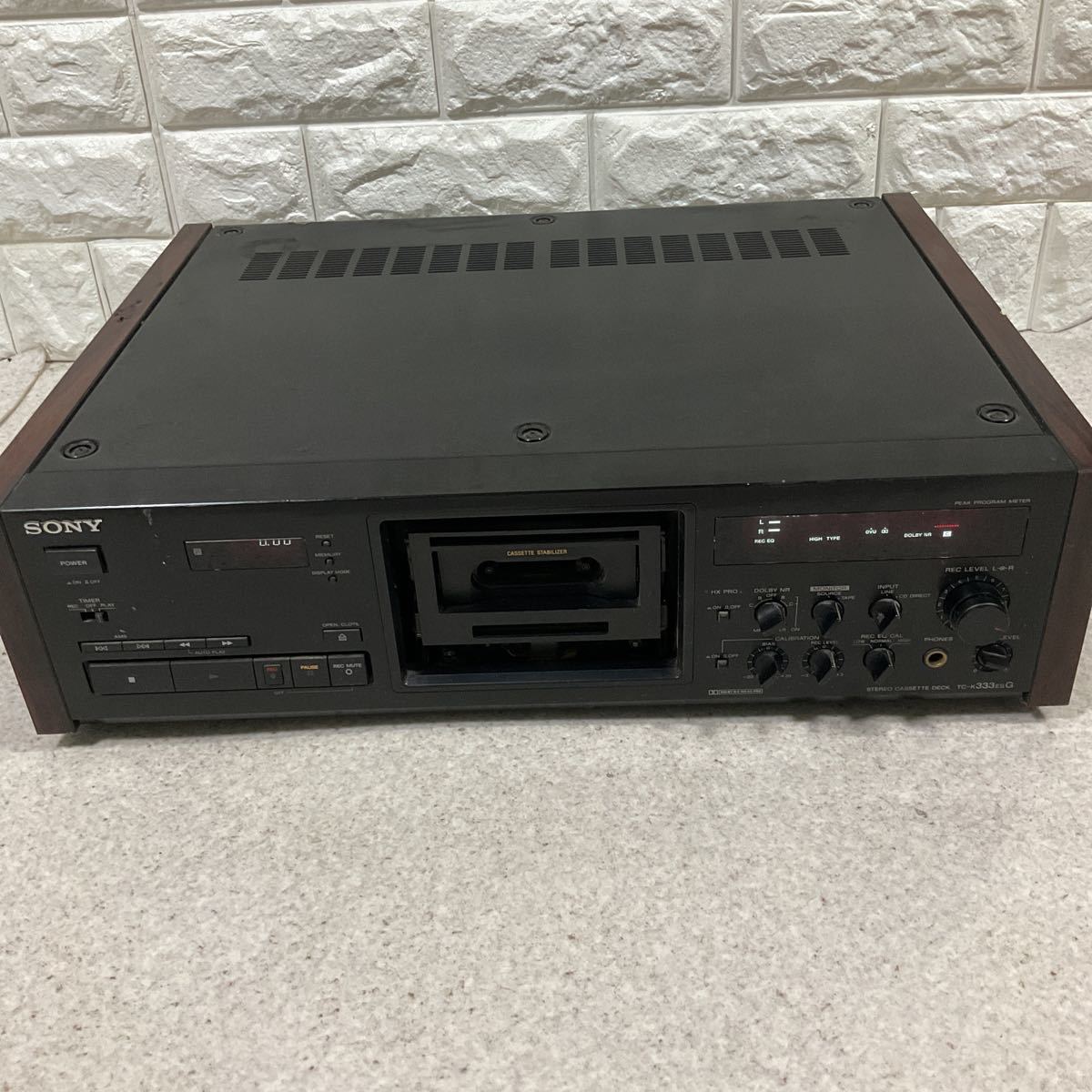 ジャンクソニー SONY TC-K333ESG カセットデッキ SONY TC-K333ESG