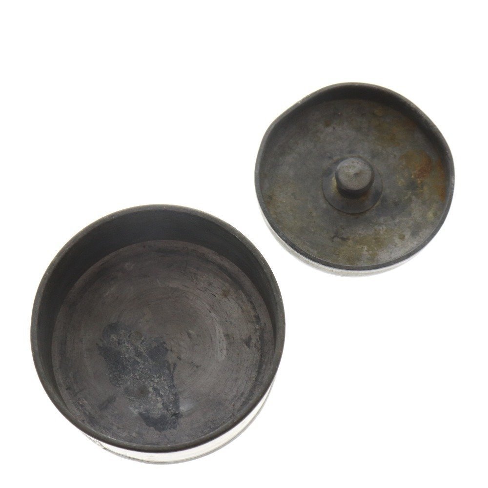 古錫 茶筒 點銅 茶壷 茶心壷 総重量約400g 茶道具 骨董 古玩 古道具 
