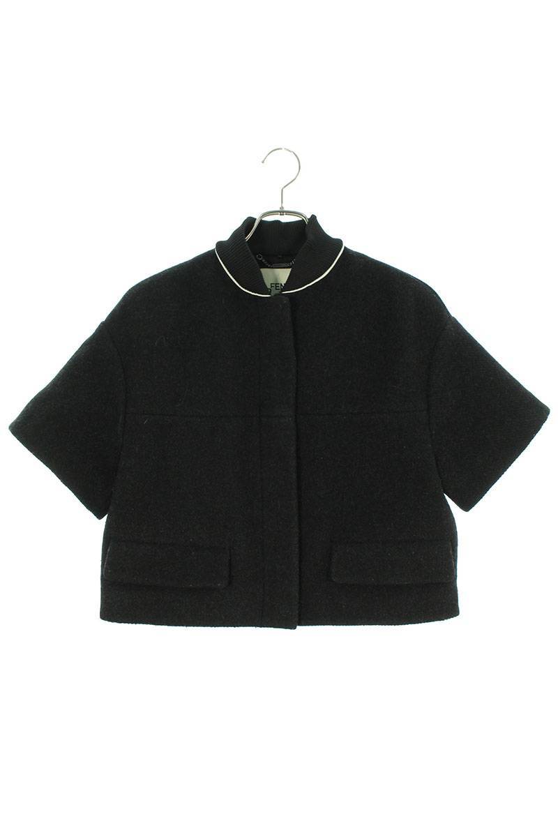 フェンディ FENDI FJ6445 Z2H サイズ:38 ショート丈ウール半袖 フェンディ FENDI FJ6445 Z2H サイズ:38 ショート丈ウール半袖