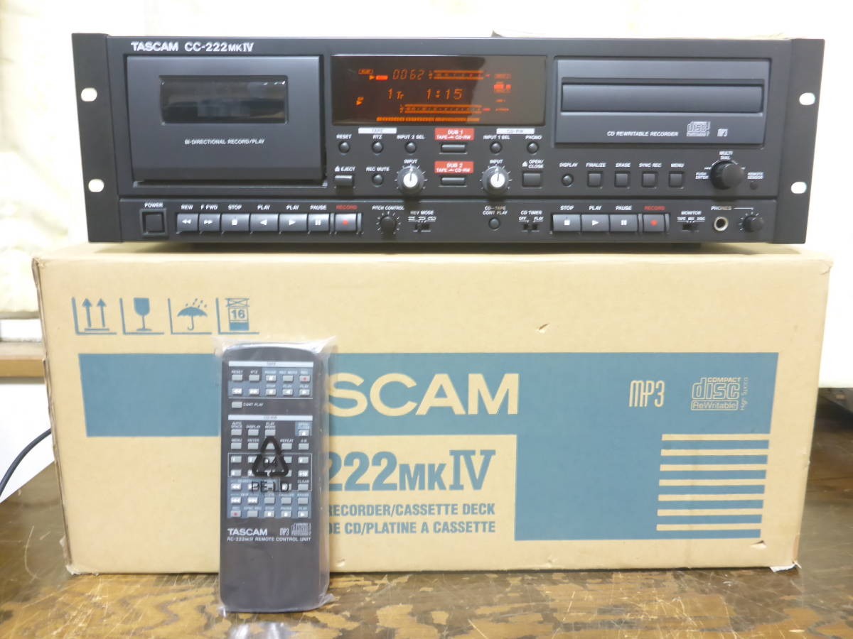 TASCAM　　CC-222mkⅣ 業務用CDカセットレコーダー　タスカム
