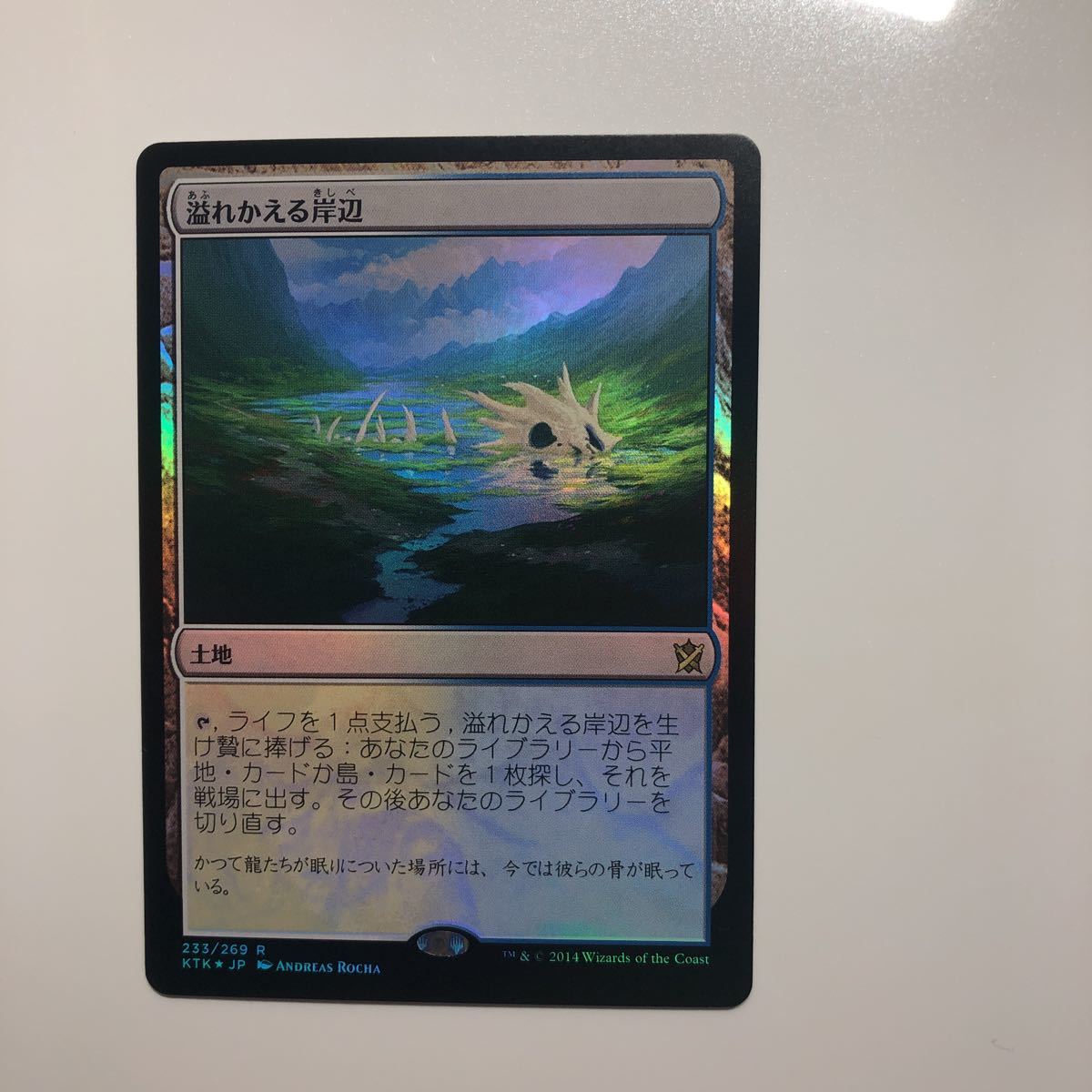 溢れかえる岸辺 タルキール覇王譚 日本語 foil 1枚 b 【公式通販】