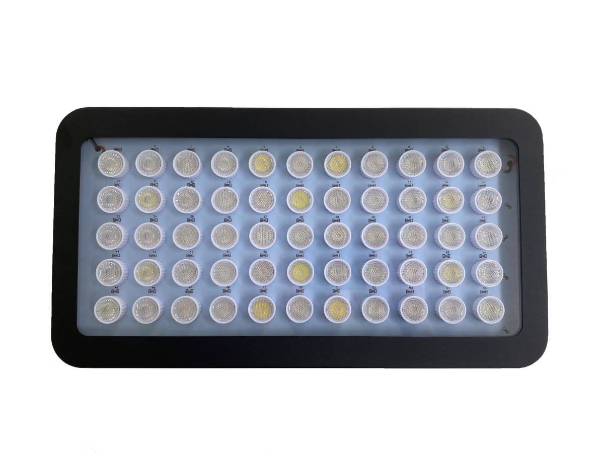 LEDライト水槽照明 PSE技術基準適合 プリズムレンズ サンゴ 海水 調光機能付き 165W ブラックボックス