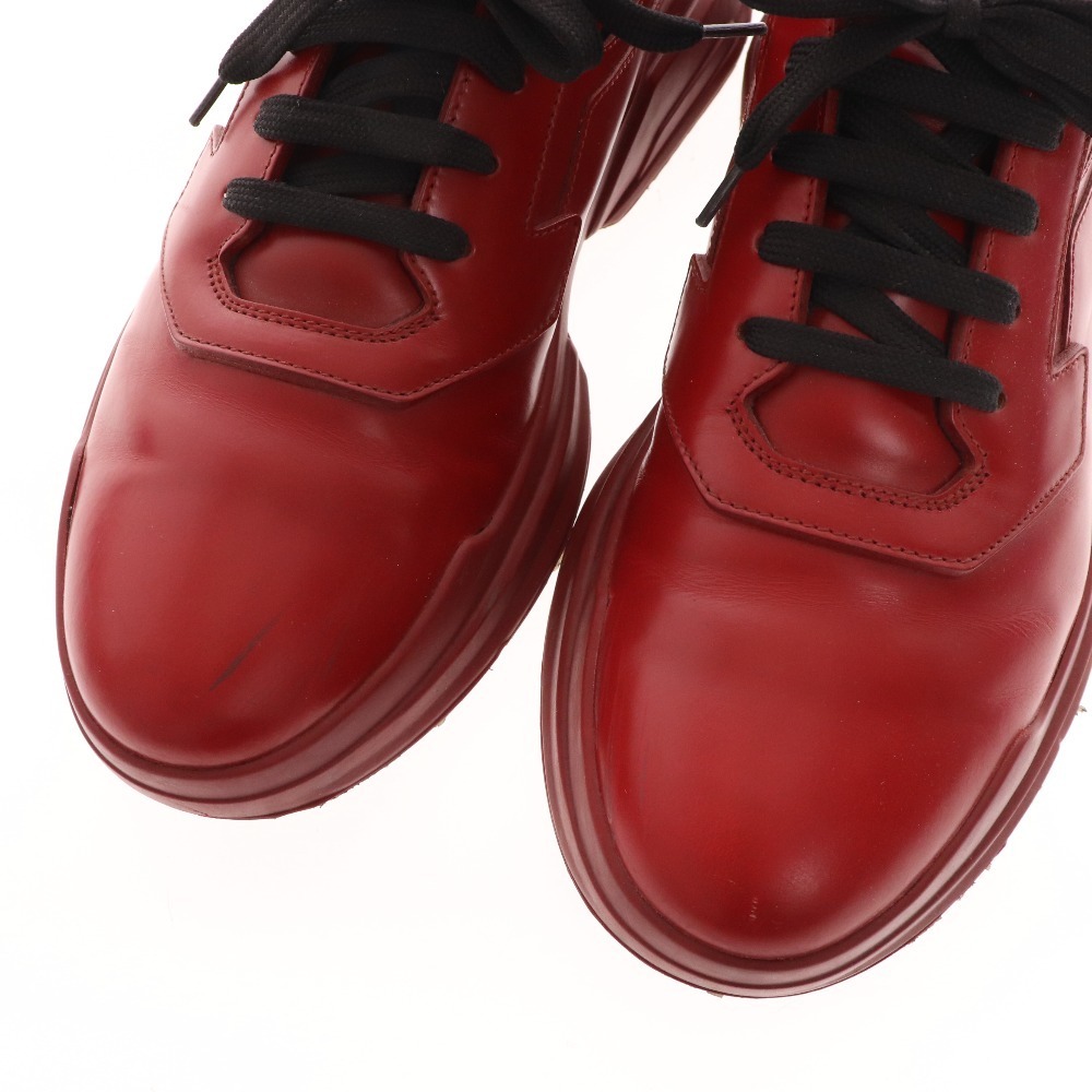 □ PRADA プラダ レザースニーカー シューズ 靴 2EG110 メンズ 7 1/2