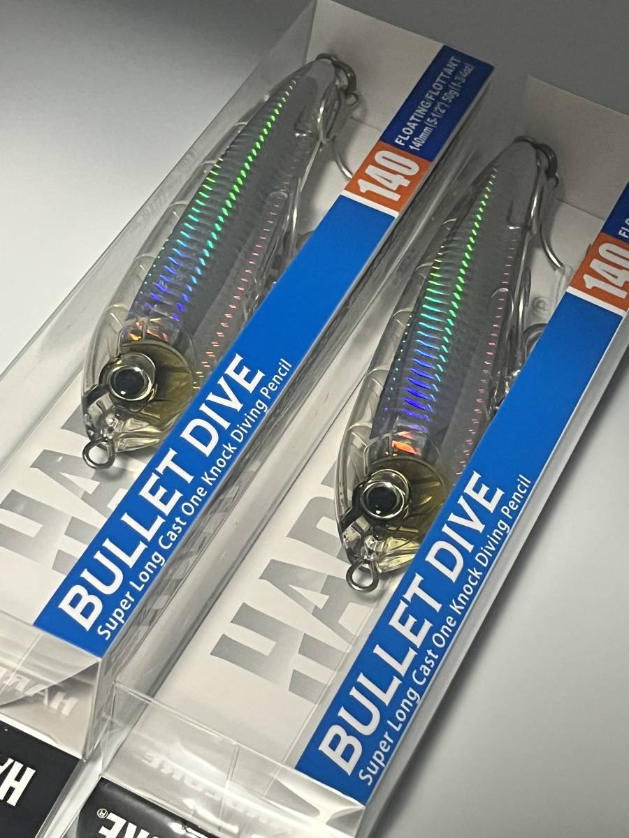 ハードコア バレットダイブ（F）140mm 9 HTMF クリアーフラッシュ　新品未開封 2個セット DUEL デュエル HARDCORE_3