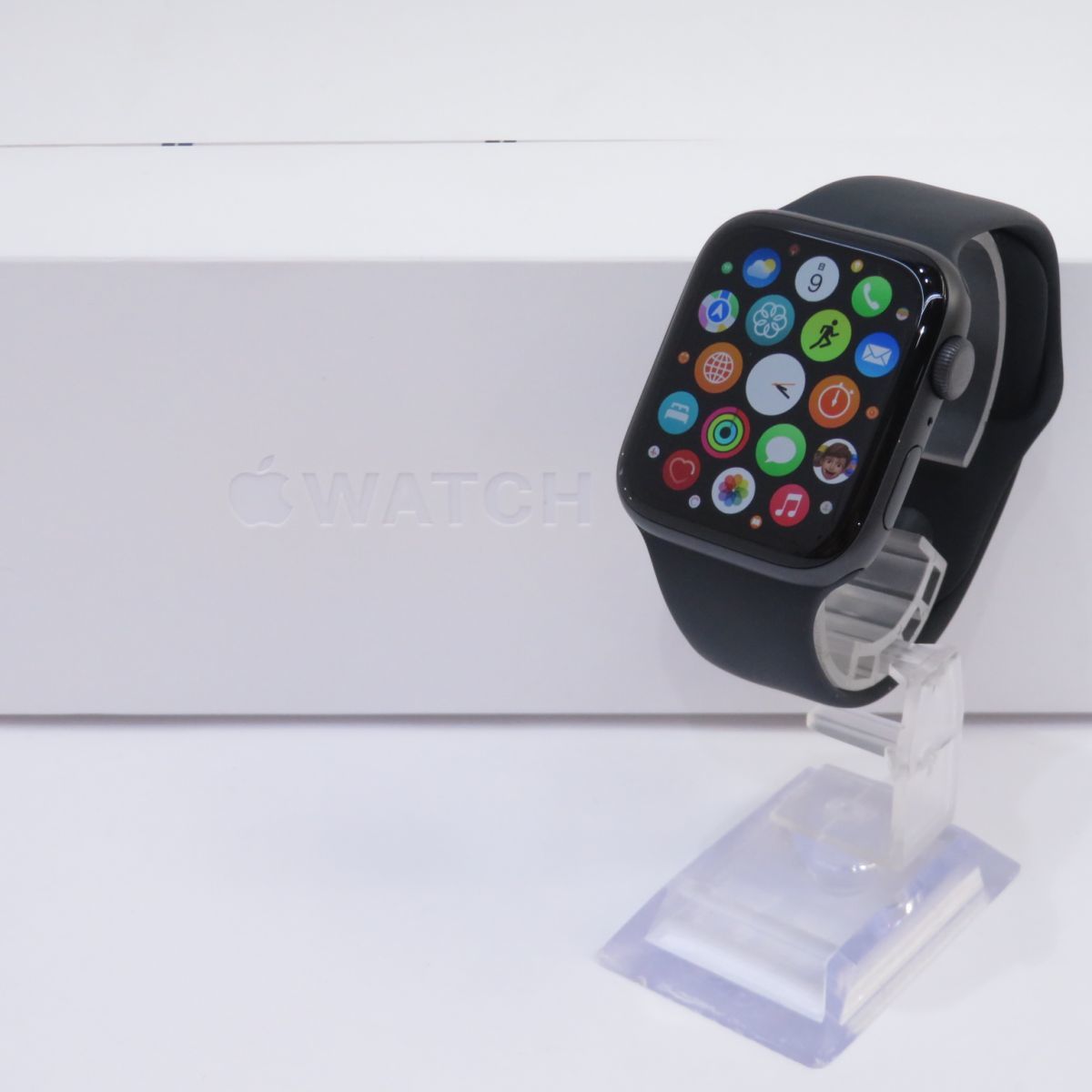 115s Apple Watch/アップルウォッチ Series5 44mm GPSモデル MWVF2J/A ブラックスポーツバンド 最大容量100％ ※中古