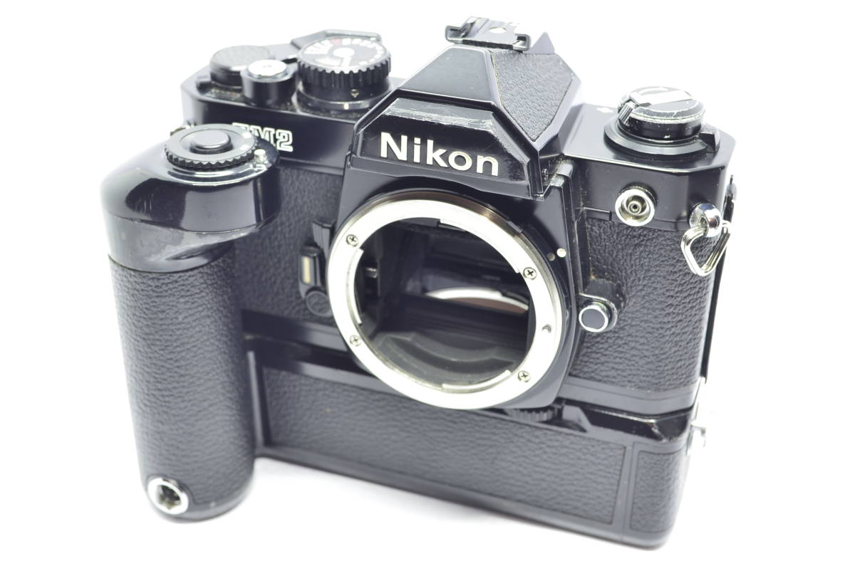 外観並級】Nikon ニコン NEW FM2 MD-12 フィルム一眼レフ #s1239 Nikon
