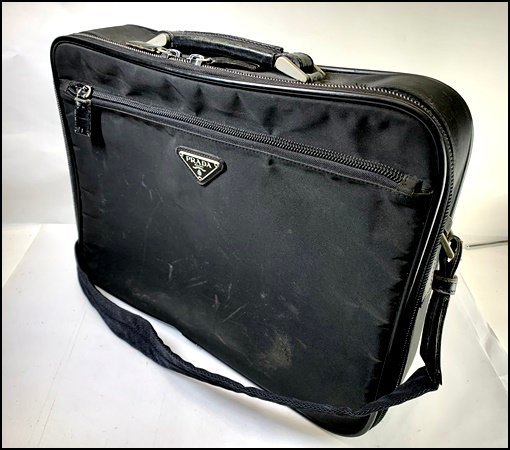 ブラック ナイロン トートバッグ リベロ】ナイロン トートバッグ L A4サイズ ビジネスバッグ（商品番号 ブラックナイロンビジネスバッグ