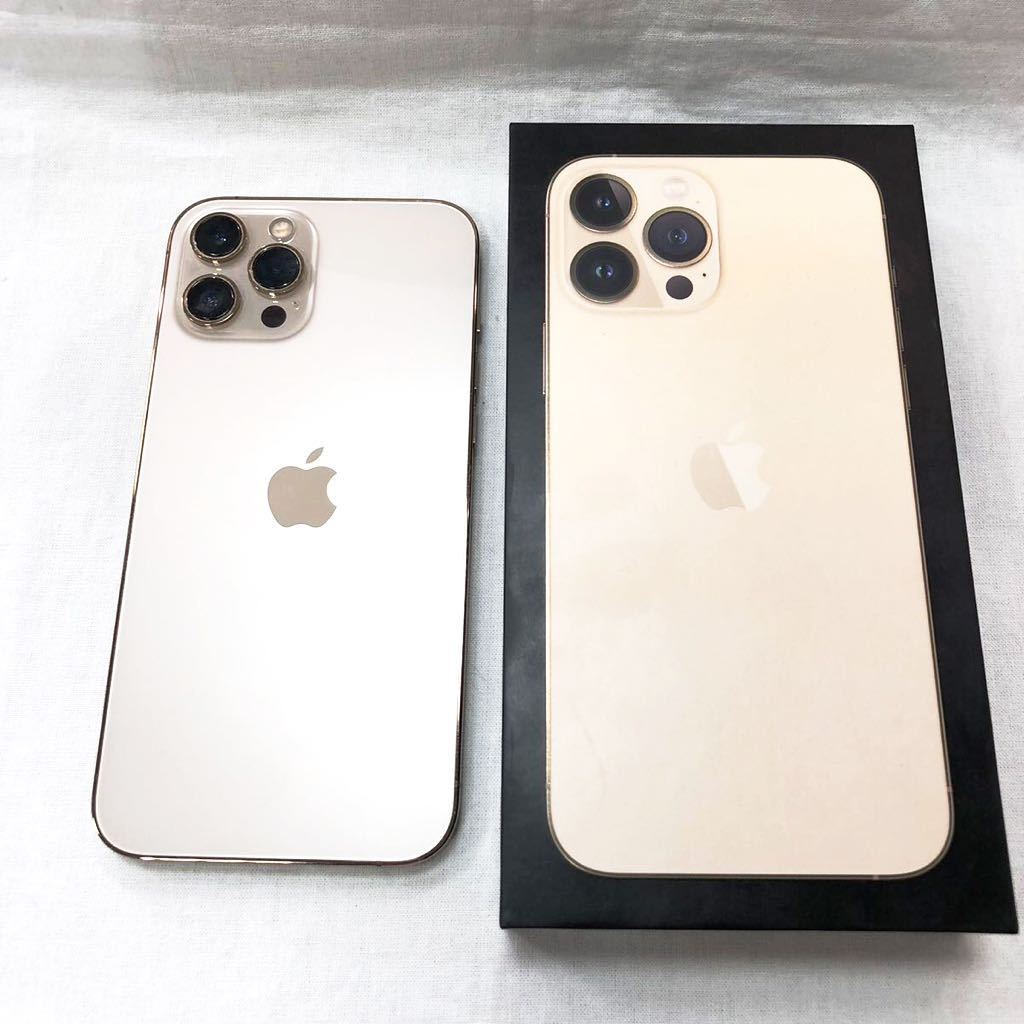 ☆1円スタート☆訳アリ iPhone12ProMax 本体 ゴールド SIMロックあり