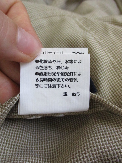 バーバリー シルク使用サマージャケット メンズM ベージュ 春夏