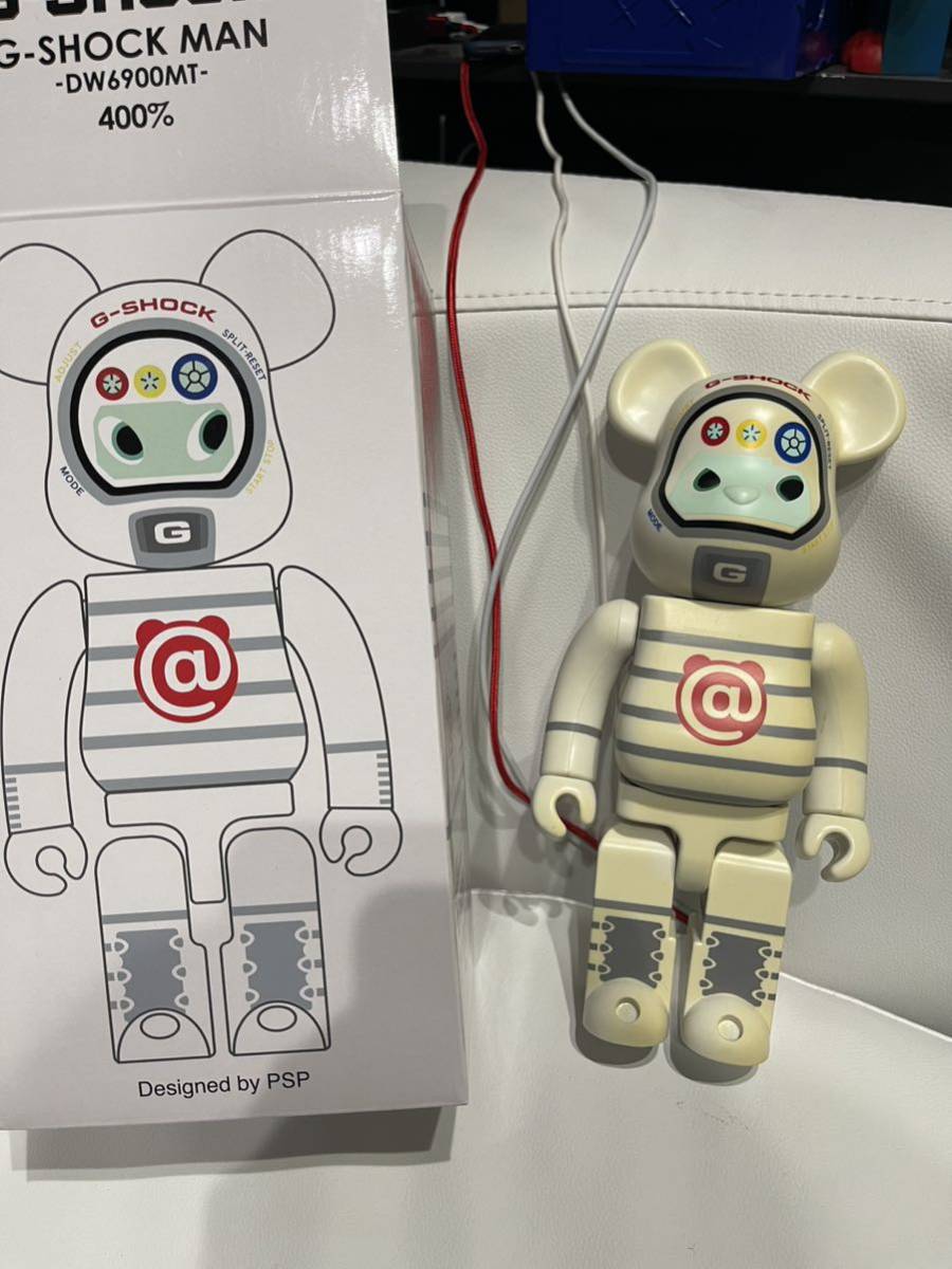 メンズ CASIO G-SHOCK ホワイト DW6900MT BE@RBRICK