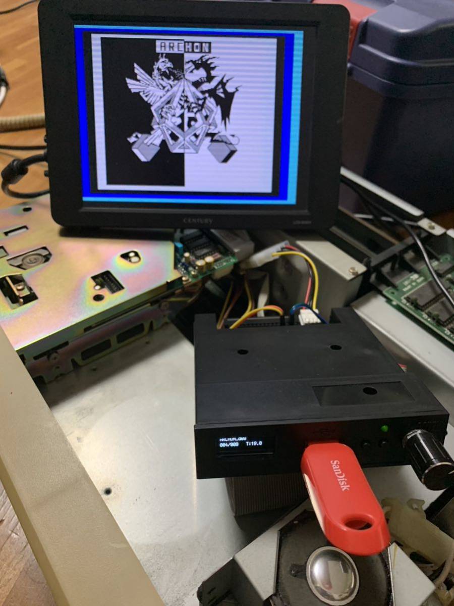 □ Gotek (FlashFloppy仕様)OLED、ロータリーエンコーダー付き PC88MA2