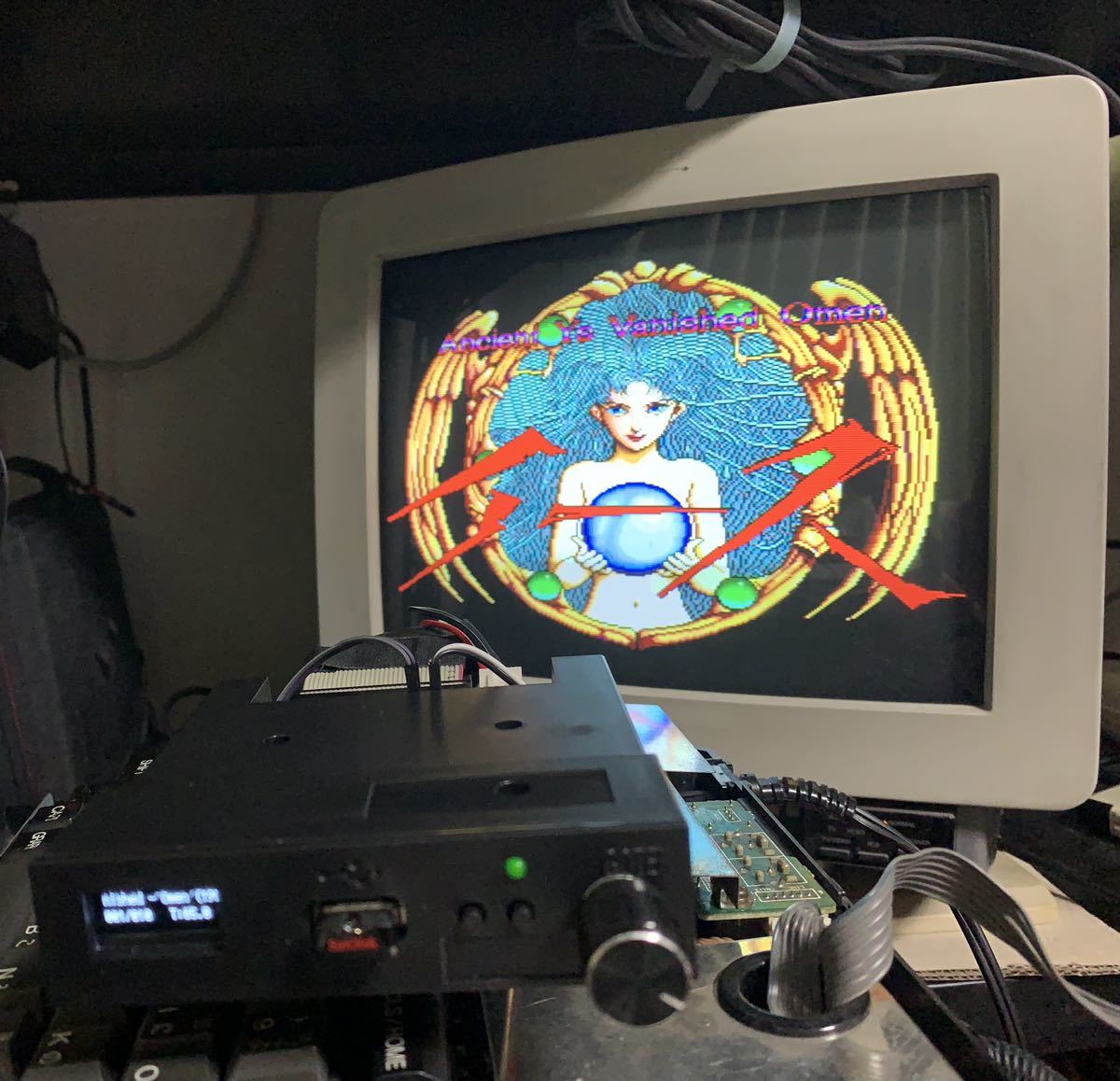 □ Gotek (FlashFloppy仕様)OLED、ロータリーエンコーダー付き PC88MA2