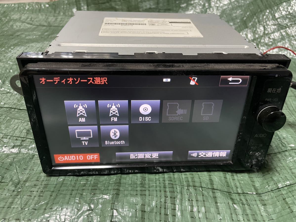 トヨタ純正ナビ NSZT-W64T 2015年度地図データ メモリーナビ☆中古動作