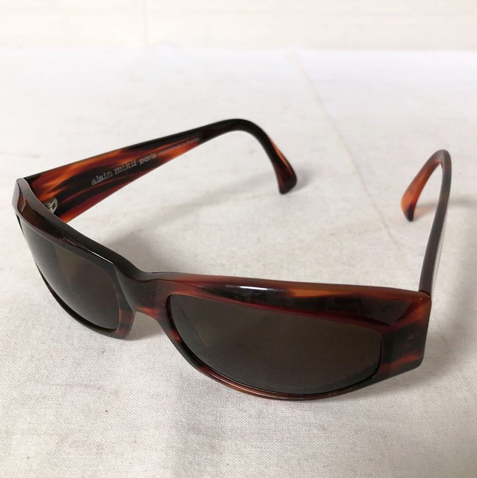 3404A★ alan mikli アランミクリ ハンドメイド フランス製 サングラス アイウェア 3101 クリアブラウン