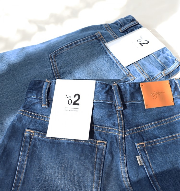送料無料 ヤマダヤ/ Aga/アーガ ◇「02」アーガオリジナルバギーデニム (Blue Color)◇ 新品未使用・タグ付き【定価15，000円】デニムパンツ
