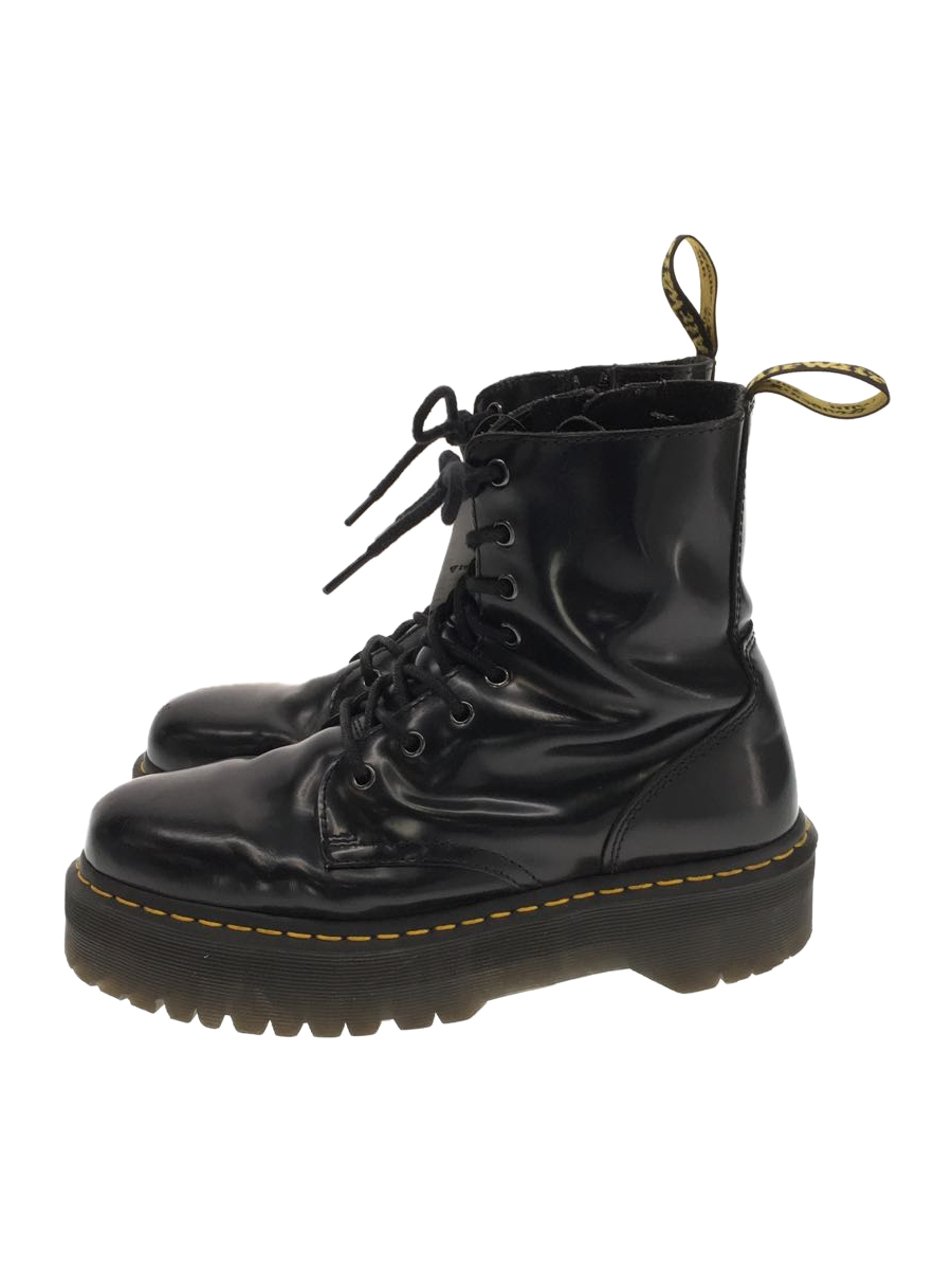 Dr.Martens◇レースアップ/UK8/BLK/レザー/厚底