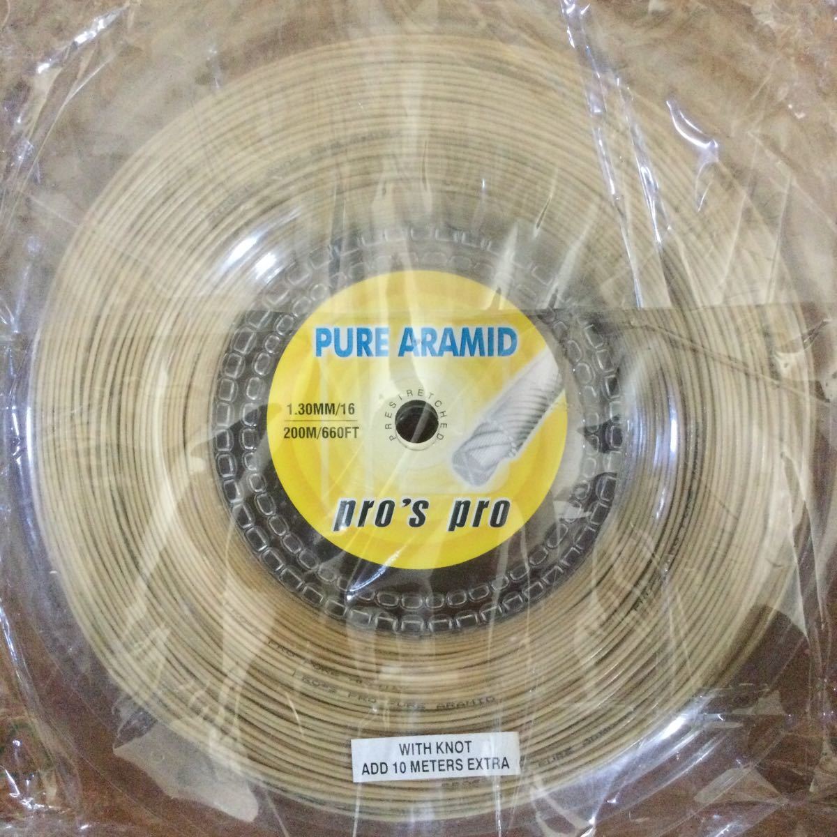 pros pro pure aramid プロズプロ　ピュアアラマイド　1.30mm 200m マルチガット　テニス