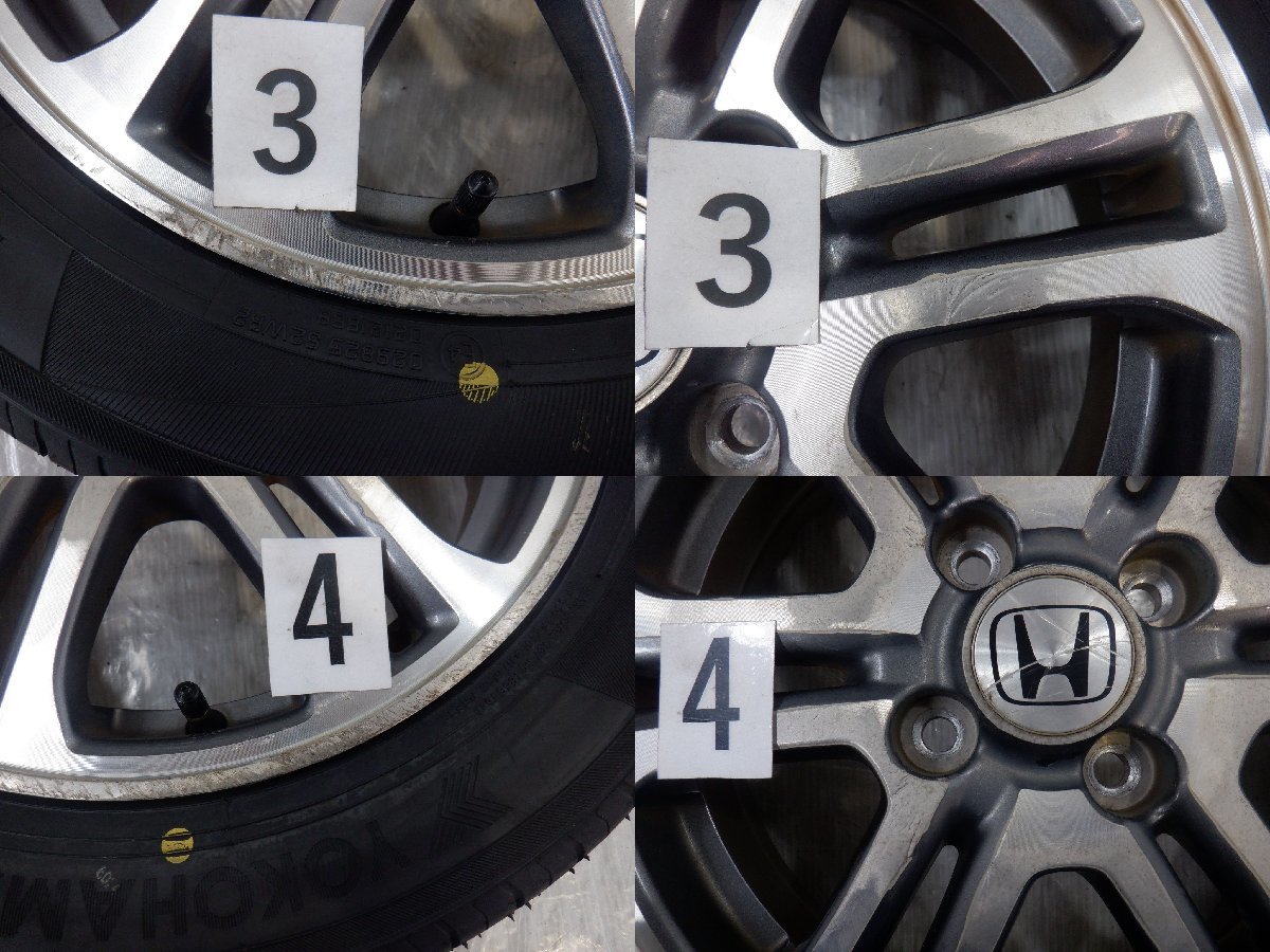 4本 155⁄65R14 YOKOHAMA ヨコハマ ホンダ 16インチ 4h 車用ホイール 軽 