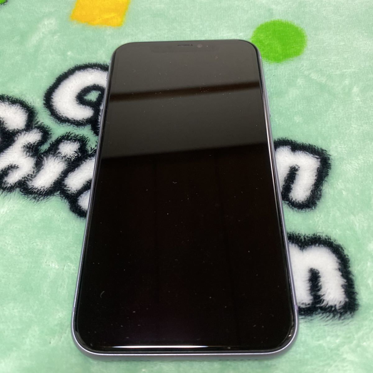 1円〜 SIMフリー iPhone11 パープル 64GB 判定○ 送料無料 バッテリー