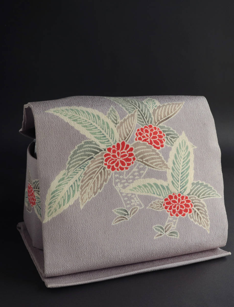 茶道師範所有品 型友禅小紋 縮緬 袋名古屋帯/六通柄/着物/ OBI KIMONO/ 婦人/キモノ/茶道着物/