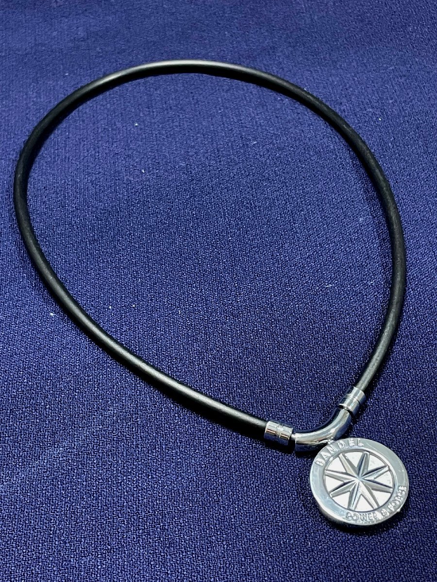 BANDEL/バンデル ◇ EARTH アース SIZE:47cm Black×Silver 磁気 