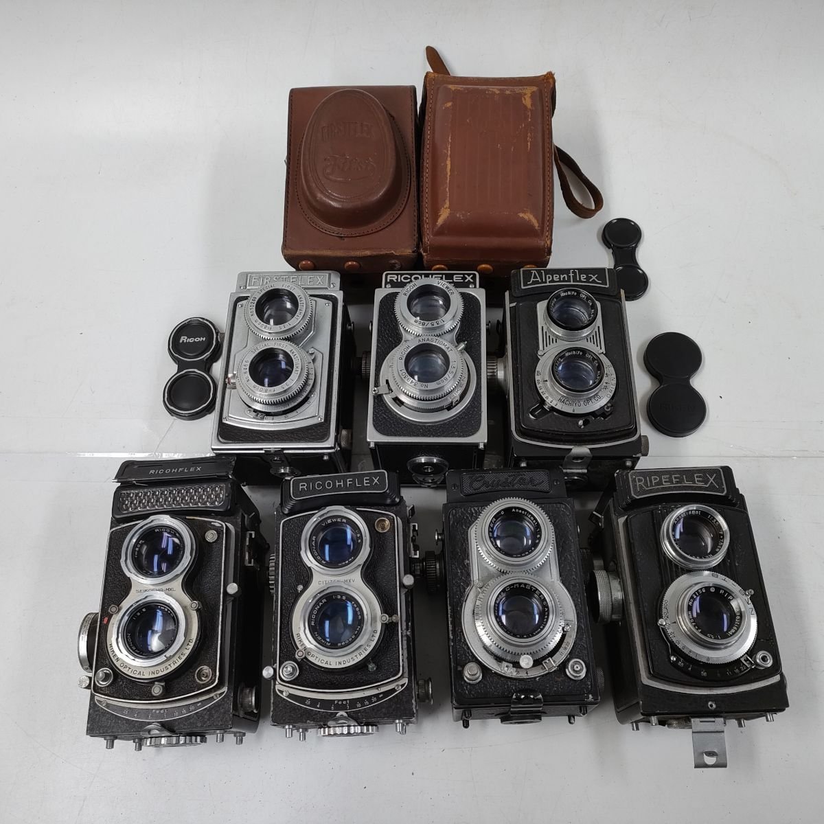 Ricohflex ， Crystar ， Alpenflex ， Ripeflex 他 二眼レフ 7点