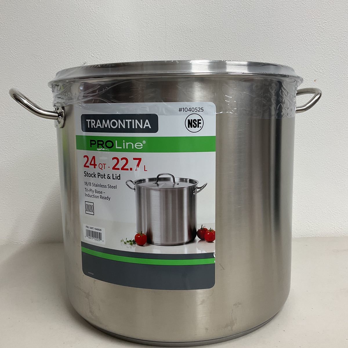 TRAMONTINA トラモンティーナ 寸胴鍋 18-8ステンレス製 2L ストック 