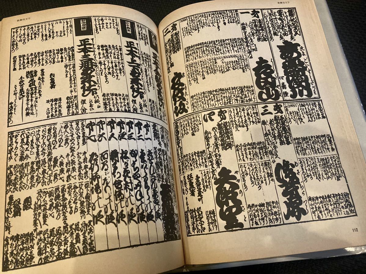 普及版 江戸文字 日向数夫編 グラフィック社 さ 歌舞伎 相撲文字 寄席