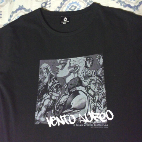 希少 ジョジョの奇妙な冒険 第5部 黄金の風 護衛チーム Tシャツ