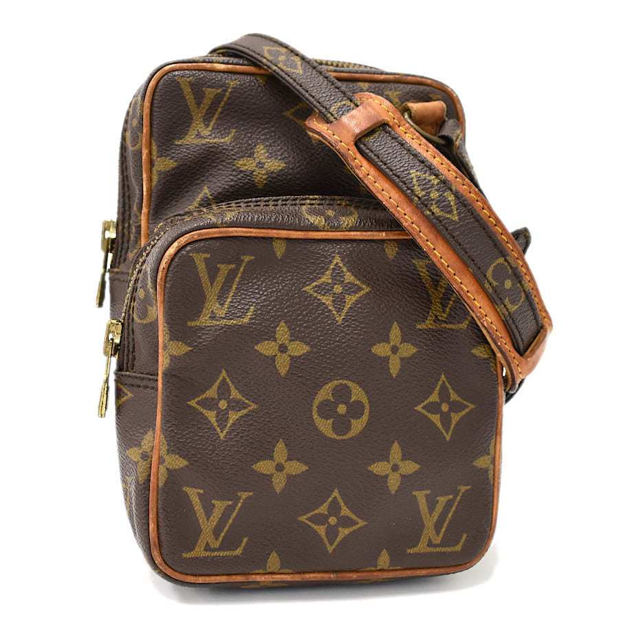 1円 ◆定価11万 美品 LOUIS VUITTON ルイヴィトン ショルダーバッグ ミニアマゾン M45238 モノグラム ブラウン◆E.Csrs.oR-04