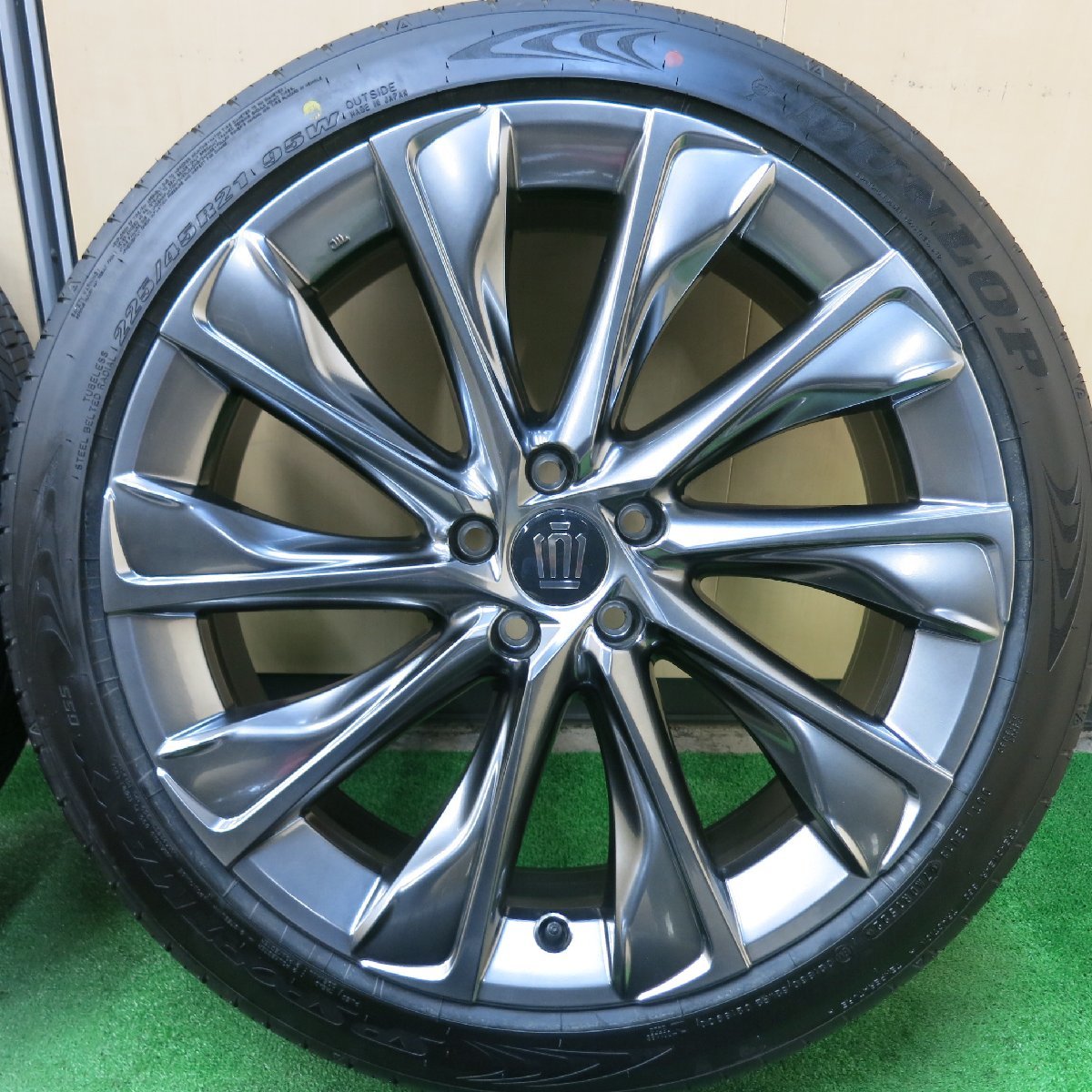 新車外し！22年★トヨタ クラウン クロスオーバーG 純正 225/45R21 ダンロップ SPスポーツマックス 055 21インチ PCD114.3/5H★