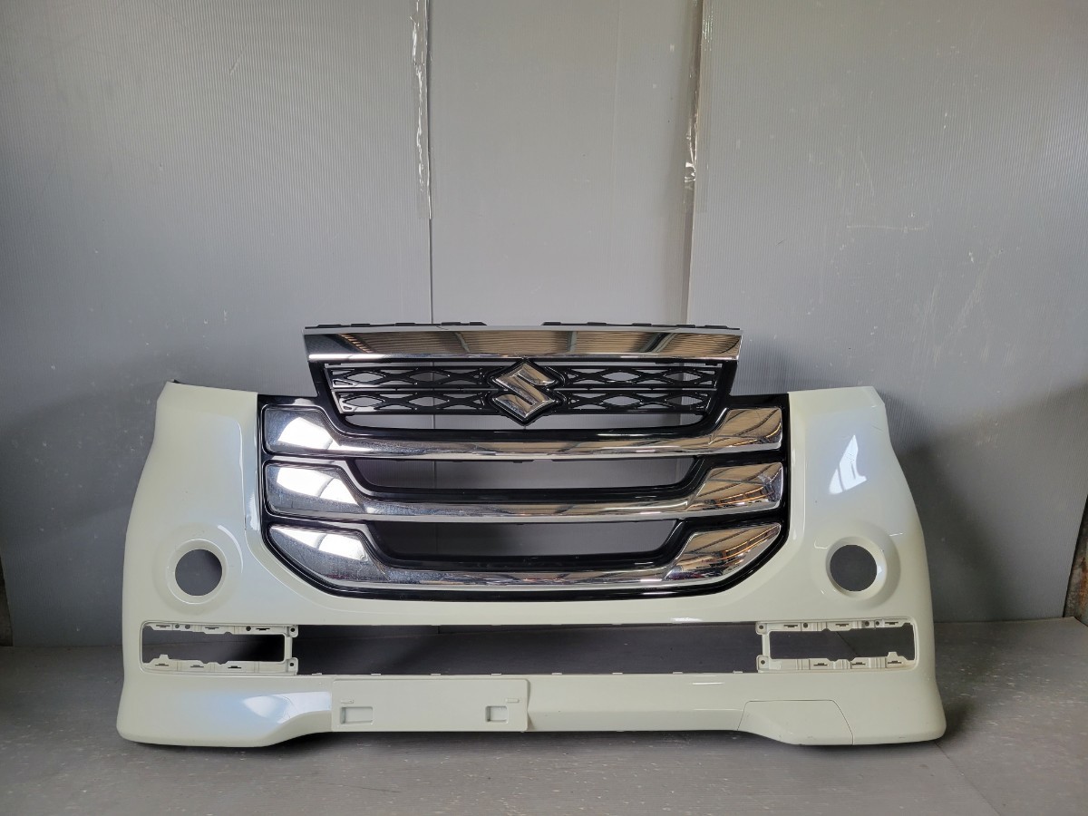 SUZUKI スペーシア カスタムZ MK42S 後期 純正フロントバンパー グリル付（71711-65R70)