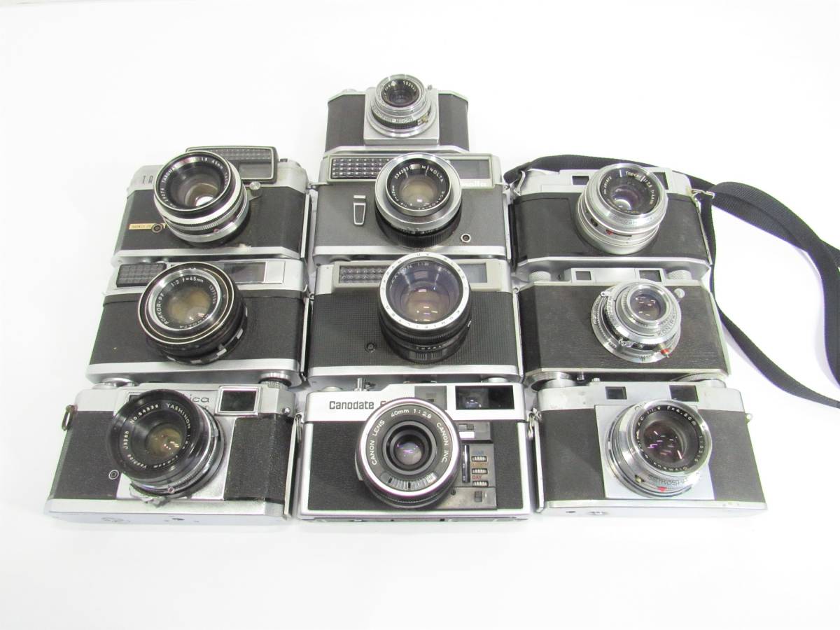 S-9729 レトロカメラ 10点 まとめセット ORYMPUS YASHICA TARON EYE 他