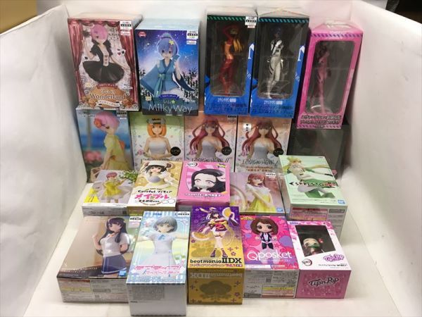 ★美少女 フィギュア 大量 20個 まとめ売りセット　リゼロ レム ラム/エヴァ/五等分の花嫁/鬼滅の刃/ラブライブ 他 色々 未開封あり