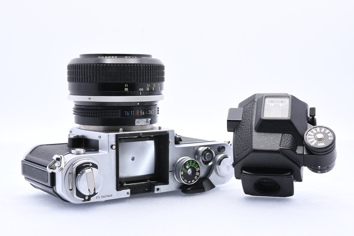 NIKON F2 フォトミックS シルバー 762万台 + 非AI NIKKOR 55mm F1.2