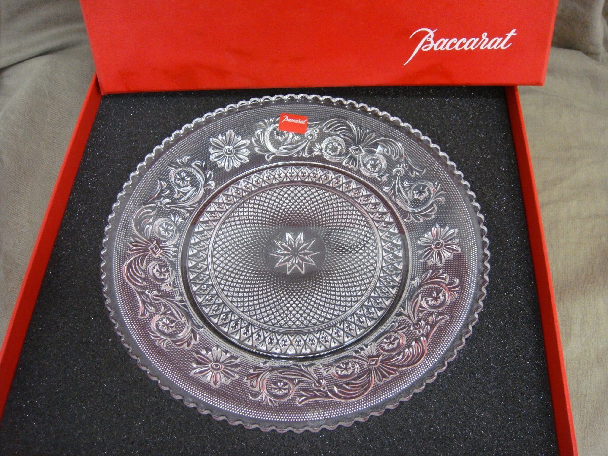  4356T 本物保証 品 バカラ アラベスク 20cm プレート クリスタル 洋皿 Baccarat(バカラ)｜売買されたオークション情報、yahooの商品情報をアーカイブ公開 - オークファン バカラ