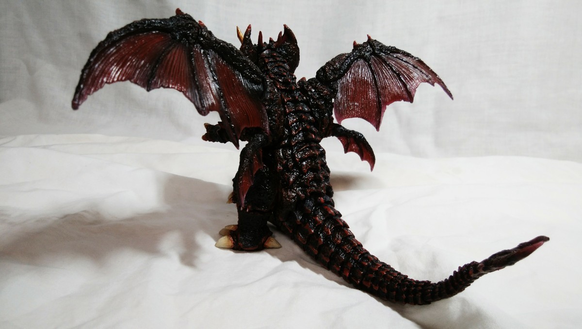HGXゴジラデストロイア完全体6種プラス自作角パーツリペイント 
