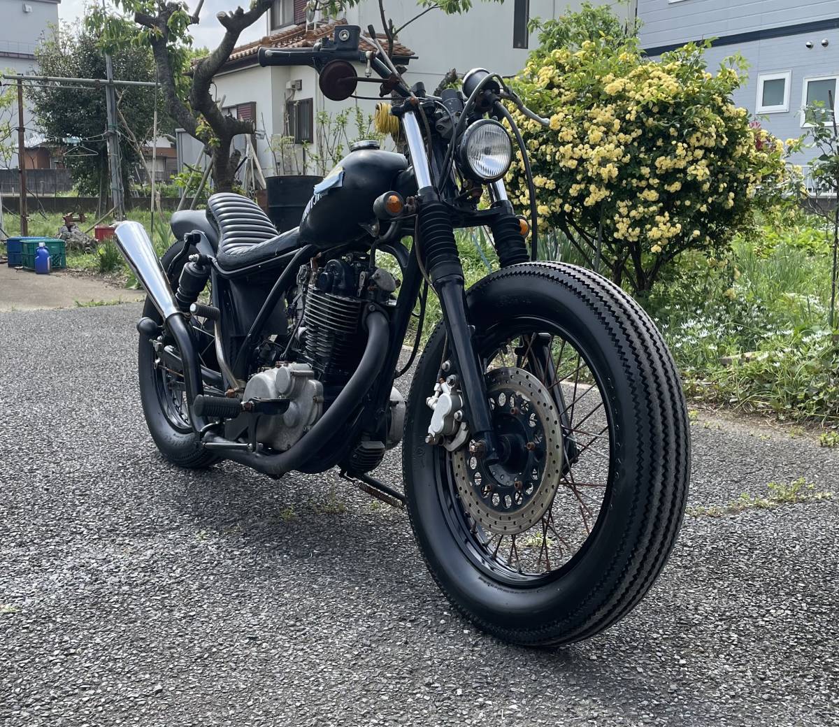 ヤマハ sr400 フルカスタム 2H6 1JR 完全ジャンク 書類あり チョッパー 