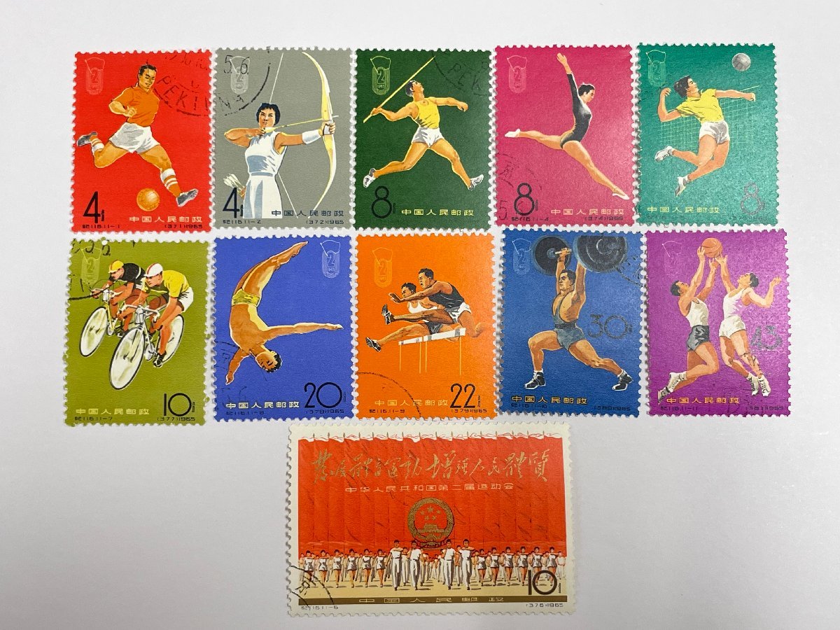 1円～ 中国切手 記94 梅蘭芳舞台芸術 未使用 8種完 消印あり 中国人民