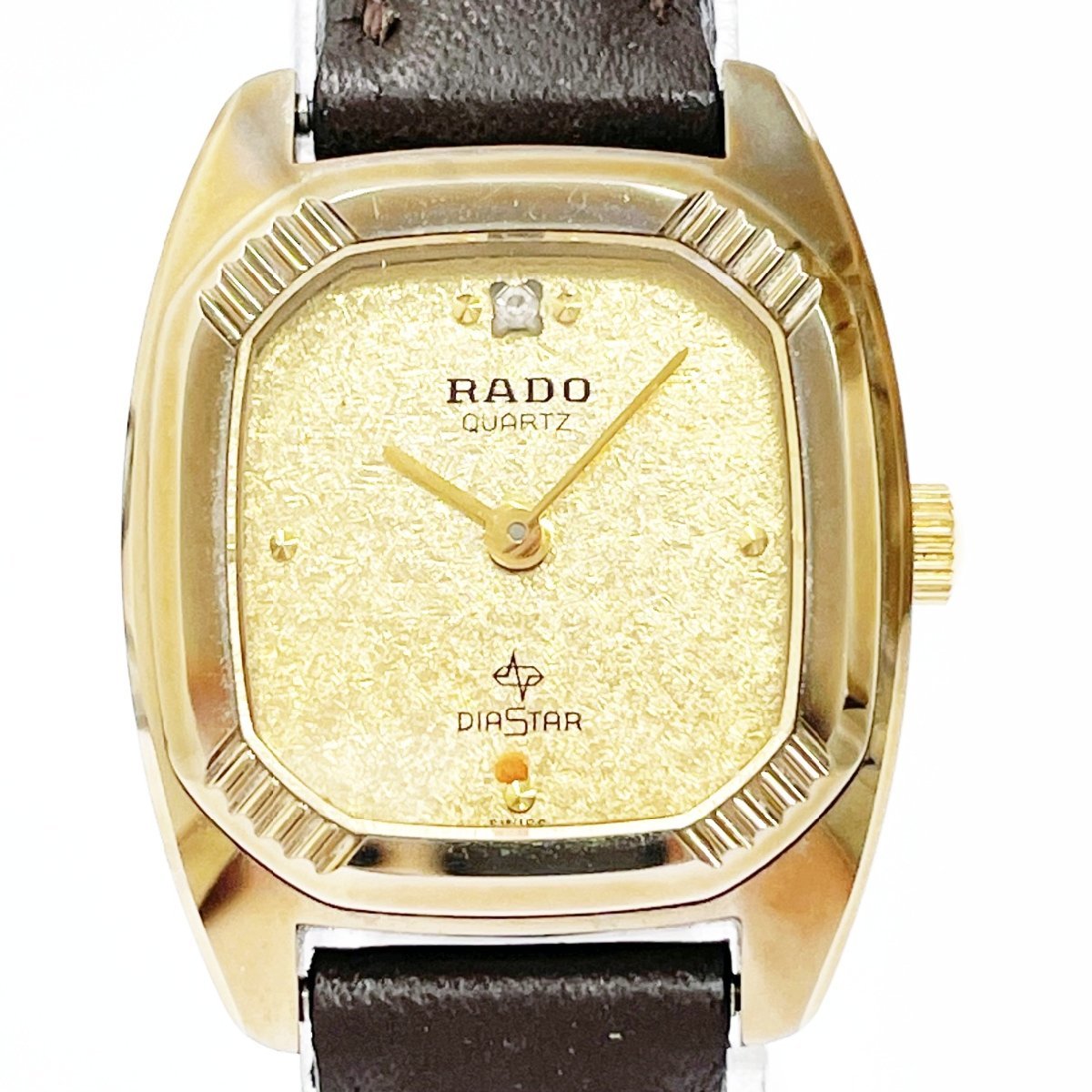 1円スタート】RADO ラドー 700.9503.3 ダイヤスター GP×革ベルト 