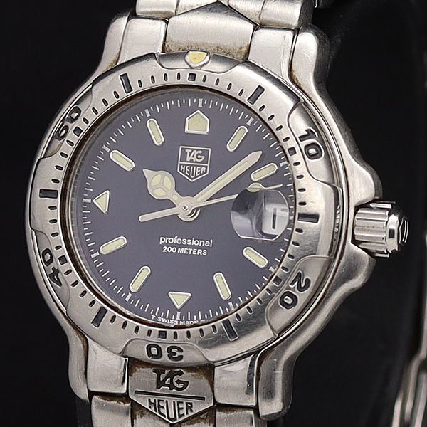 ☆タグホイヤー プロフェッショナル☆レディース 腕時計 WH1315-K1 1円 稼働 良品 タグホイヤー QZ WH1315-K1 6000シリーズ