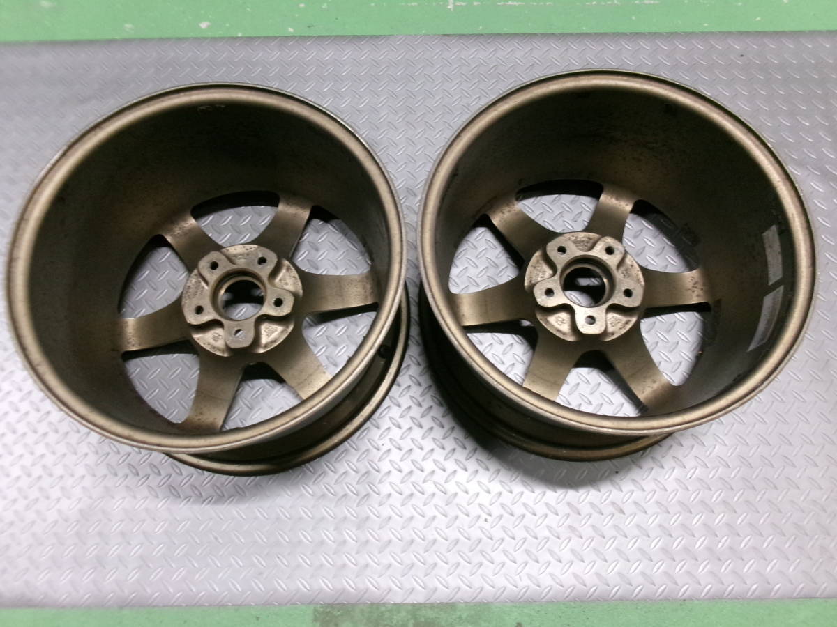 2304-55】 レイズ TE37 17インチ 9J+22 114.3 5穴 ブロンズ GT-R