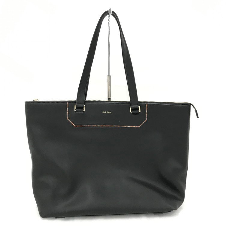 【BDAQ6013】Paul Smith ポールスミス レザー トートバッグ 黒