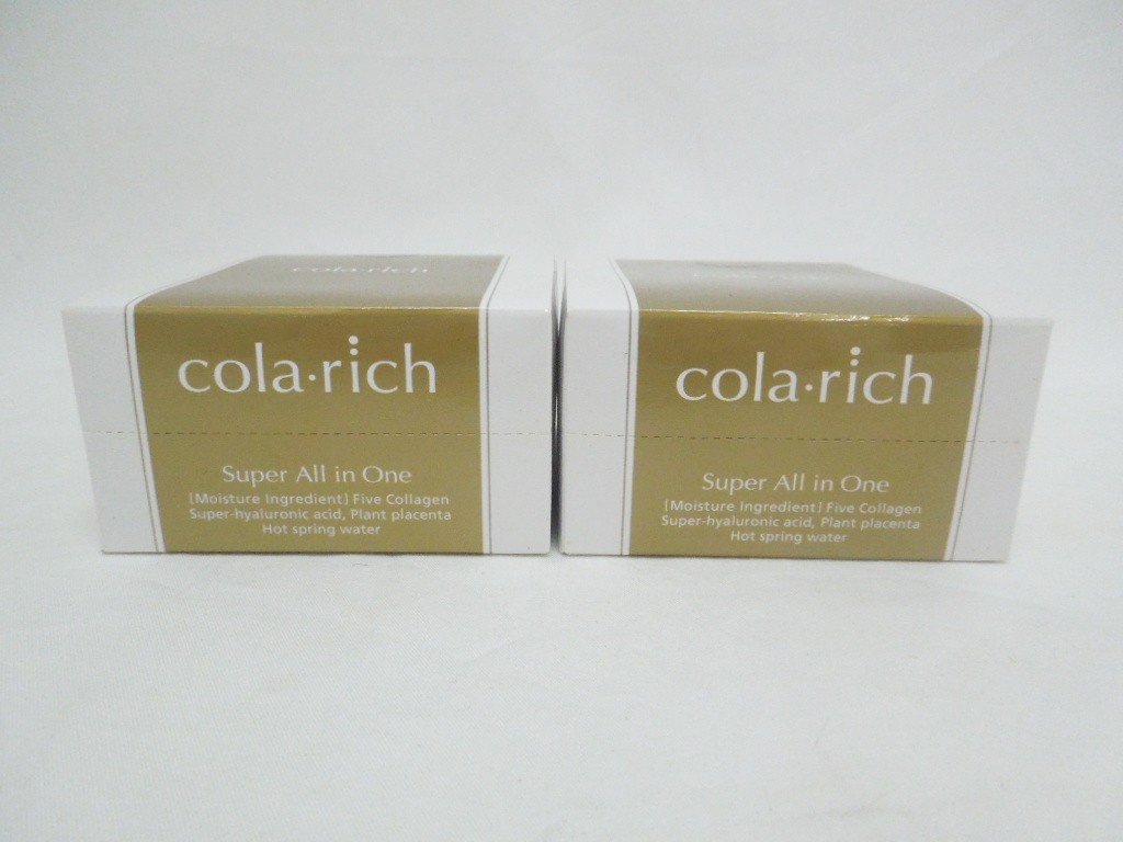 ‡ 0504 [未開封] コラリッチ スーパーオールインワン 美容ジェルクリーム 55g 2個セット 日本製 cola-rich キューサイ