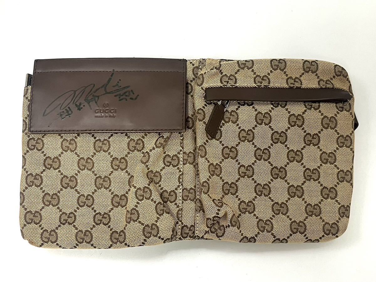 GUCCI グッチ ウエストポーチ ボディバッグ 0 GGキャンバス ウエスト